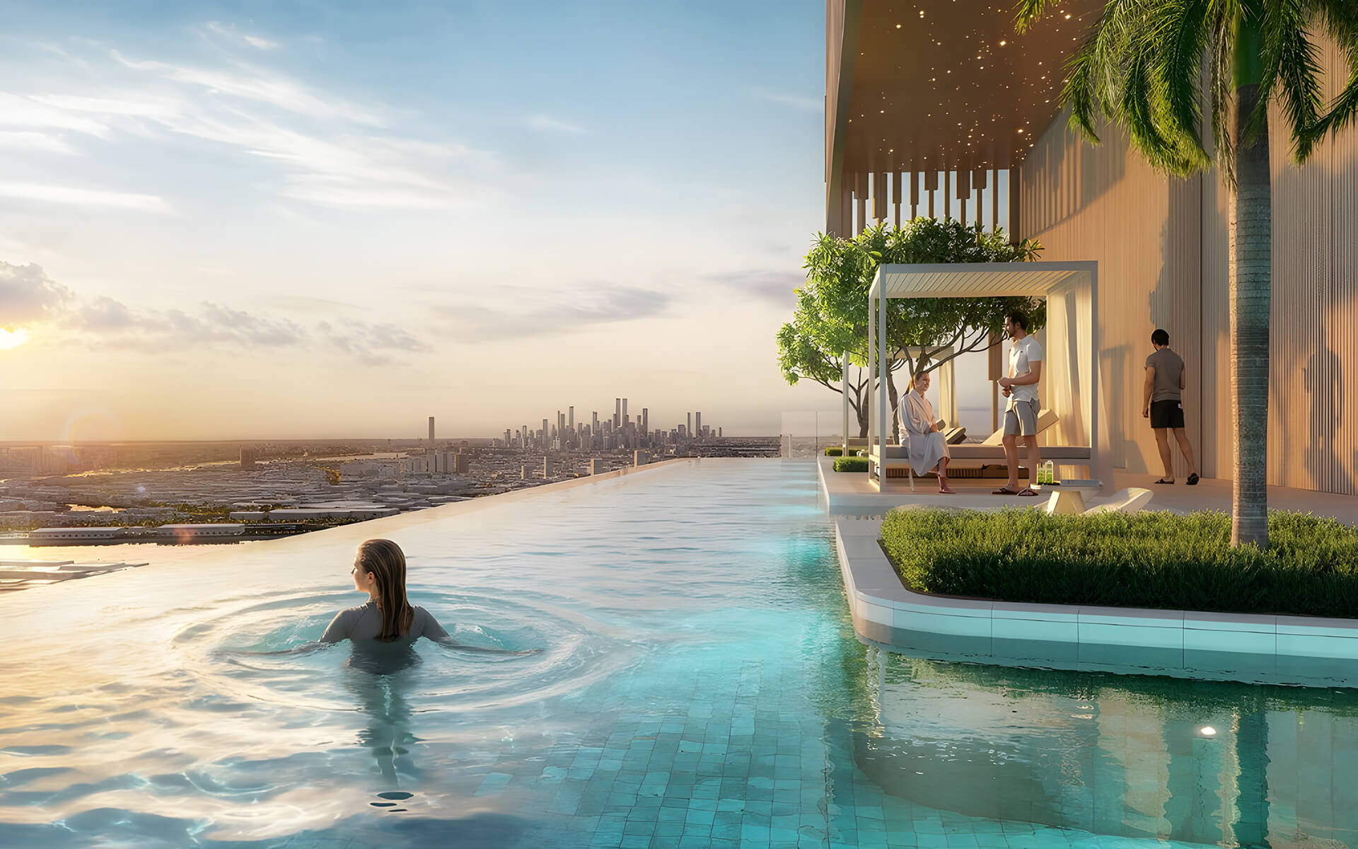 Благоустройство Hilton Residences Dubai Maritime City